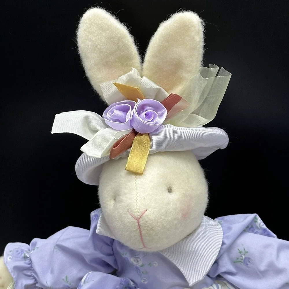 Russ Berrie Easter Bunny Rabbit Lavendette‎ Plush Stuffed Animal 17